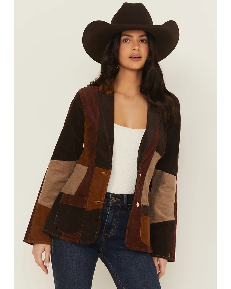 Wrangler X Lainey Wilson Women's Corduroy Patchwork Blazer