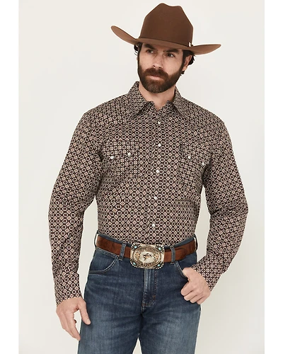 Cinch Men's Geo Print Long Sleeve Snap Western Shirt