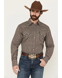 Cinch Men's Geo Print Long Sleeve Snap Western Shirt