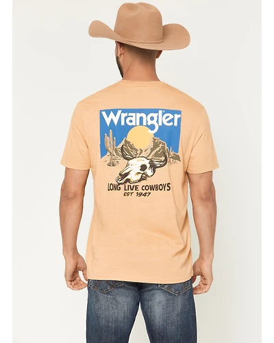 Wrangler Men's Long Live Cowboys Short Sleeve Graphic T-Shirt