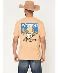 Wrangler Men's Long Live Cowboys Short Sleeve Graphic T-Shirt