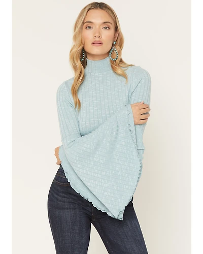 Shyanne Women's Solid Long Bell Sleeve Shirt
