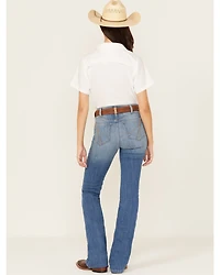 Ariat Women's Cassandra Medium Wash High Rise Bootcut Stretch Denim Jeans