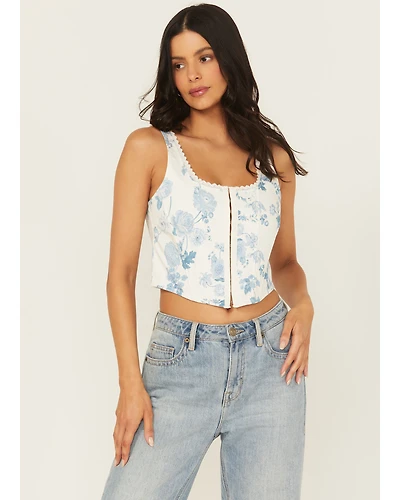Shyanne Women's Floral Corset Top