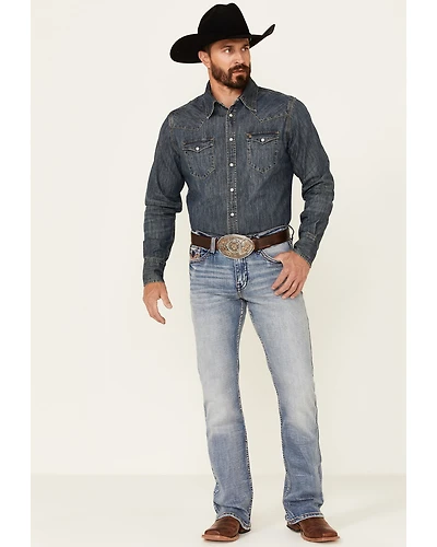 Cody James Core Men's Holt Wash Wyatt Slim Bootcut Stretch Denim Jeans