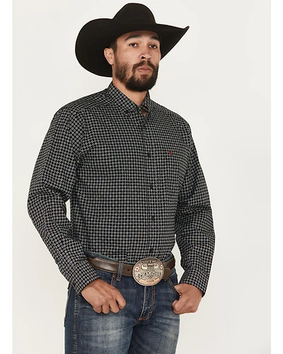 Ariat Men's Gustav Geo Print Long Sleeve Button-Down Western Shirt