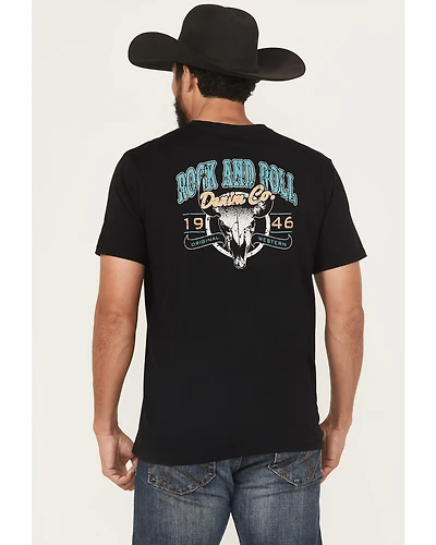 Rock & Roll Denim Men's Steerhead Short Sleeve Graphic T-Shirt