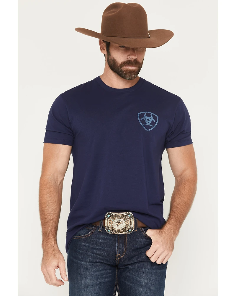 Ariat Men's Vertical Logo Short Sleeve Graphic T-Shirt