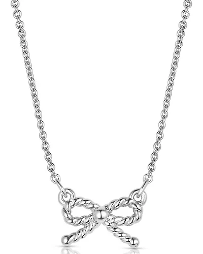 Montana Silversmiths Women's Roped Bow Necklace