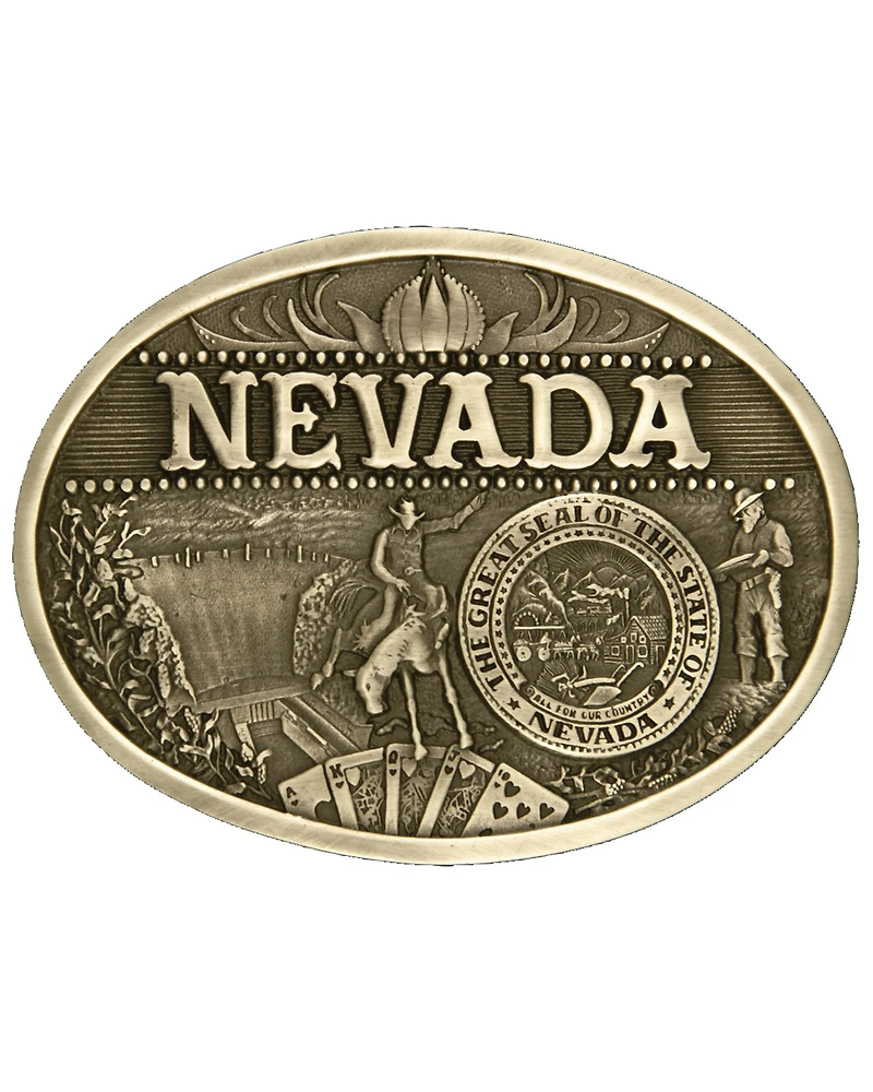 Montana Silversmiths Nevada State Belt Buckle