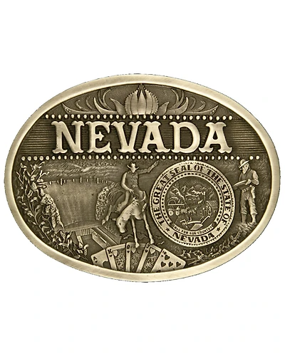 Montana Silversmiths Nevada State Belt Buckle