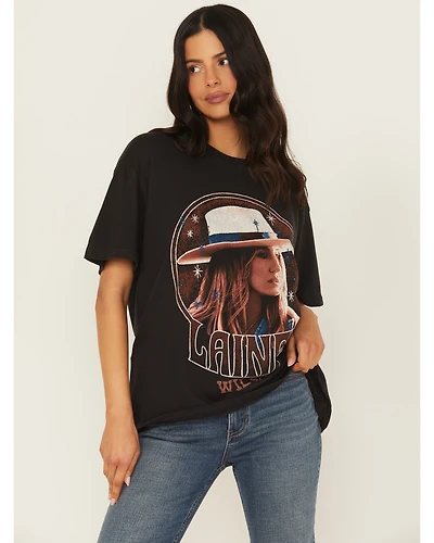Wrangler X Lainey Wilson Women's Studded Girlfriend Short Sleeve Graphic Tee