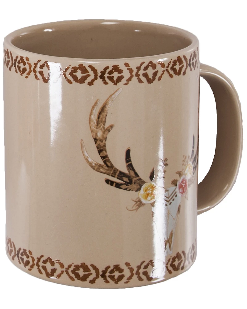 HiEnd Accents Skull And Floral Mug Set