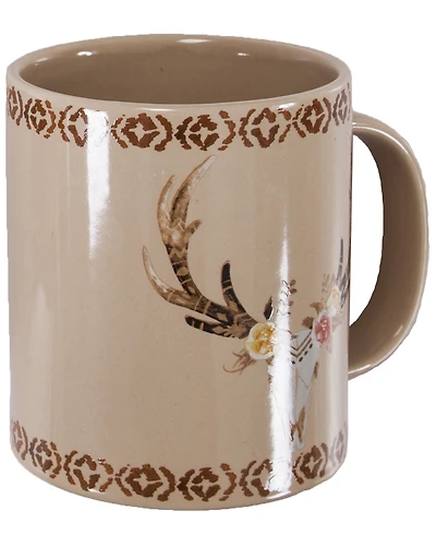 HiEnd Accents Skull And Floral Mug Set