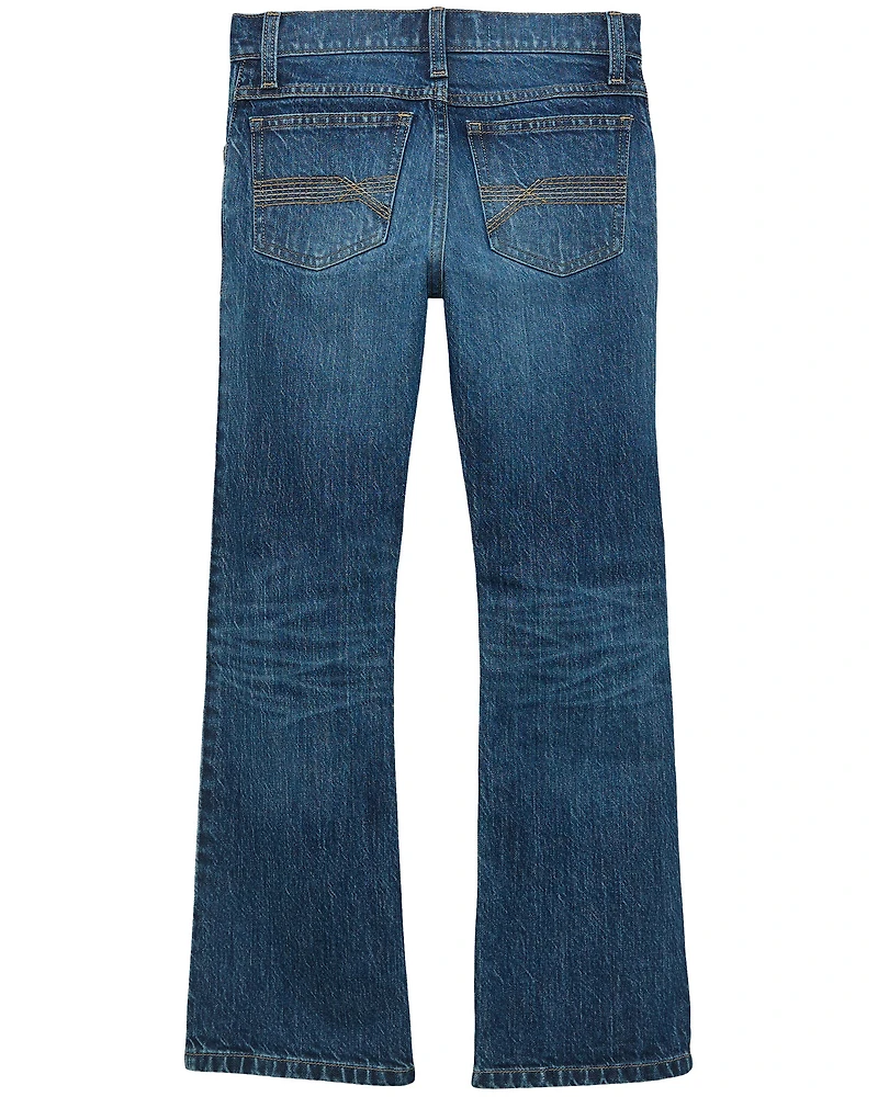 Wrangler 20X Boys' Dark Wash Slim Bootcut Stretch Denim Jeans