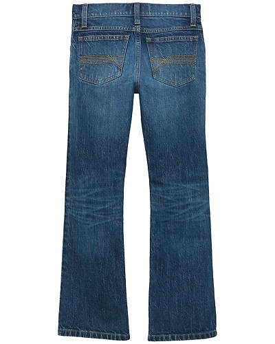 Wrangler 20X Boys' Dark Wash Slim Bootcut Stretch Denim Jeans