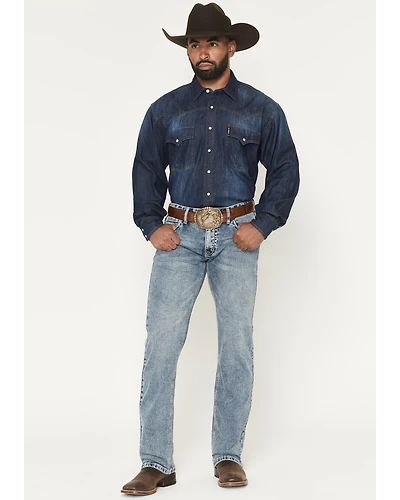 Hooey by Rock & Roll Denim Men's Revolver Light Wash Slim Straight Reflex Stretch Jeans