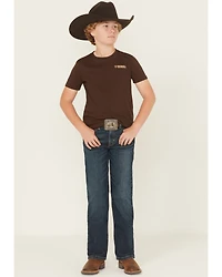 Ariat Boys' B4 Chief Legacy Pocket Relaxed Bootcut Stretch Denim Jeans