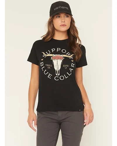 Troll Co Women's SBC Longhorn Short Sleeve Graphic Tee