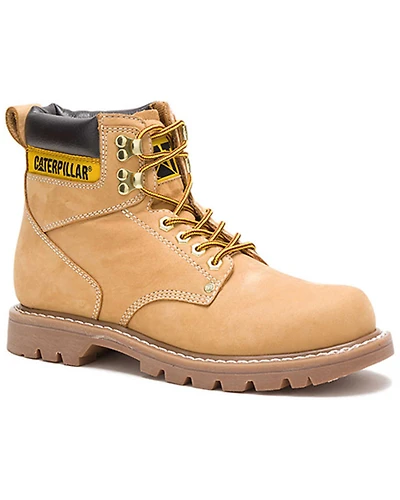 CAT Men's 6" Second Shift Lace-Up Work Boots - Soft Toe