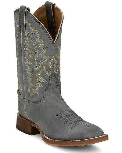 Justin Men's Rancho Western Boots - Broad Square Toe