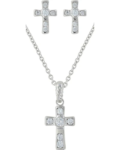 Montana Silversmiths Mark of Faith Jewelry Set - 2 Piece