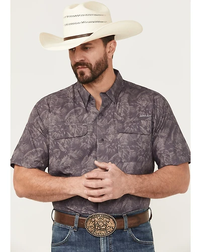 Ariat Men's VentTEK Printed Outbound Short Sleeve Button-Down Shirt - Tall