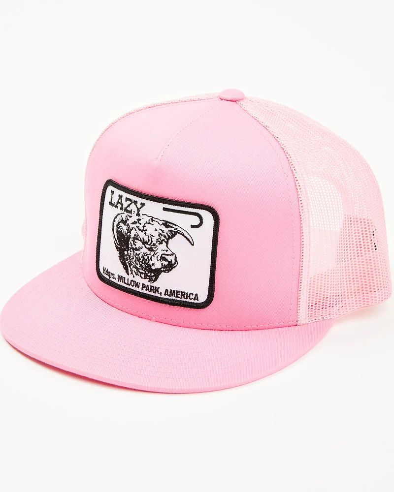 Lazy J Ranch Wear Men's Wear Pink Logo Ball Cap