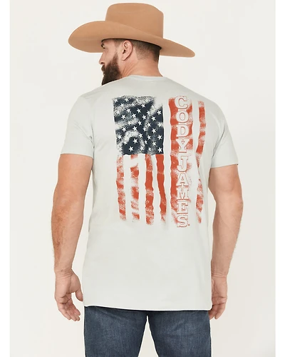 Cody James Men's Rugged Flag Short Sleeve Graphic T-Shirt