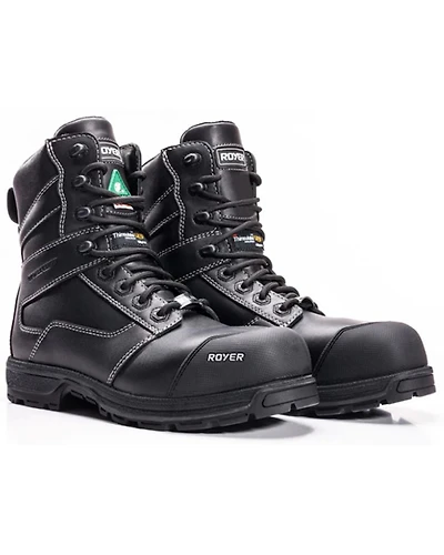 ROYER Men's 8" Agility Arctic Grip Waterproof Work Boots - Composite Toe
