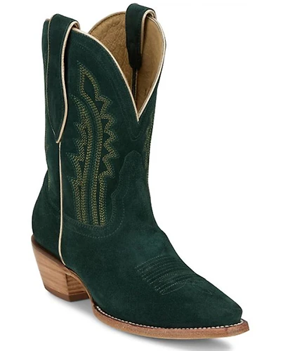 Tony Lama Women's Lea Suede Western Booties