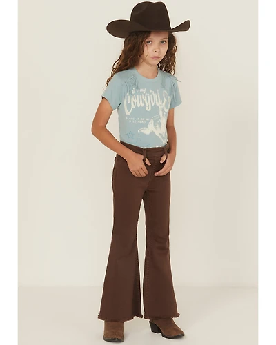 Shyanne Little Girls' Pull-On Flare Stretch Denim Jeans