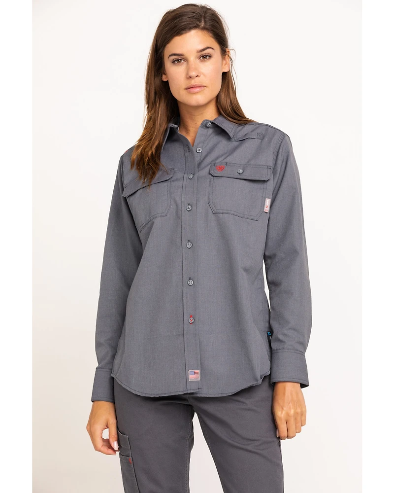 Ariat Women's FR Featherlight Long Sleeve Work Shirt