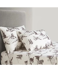 HiEnd Accents 200TC Cotton White Pine 4 Piece Sheet Set