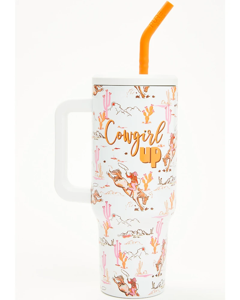 Boot Barn 40oz Cowgirl Up Tumbler with Straw