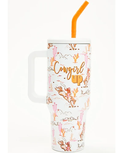 Boot Barn 40oz Cowgirl Up Tumbler with Straw