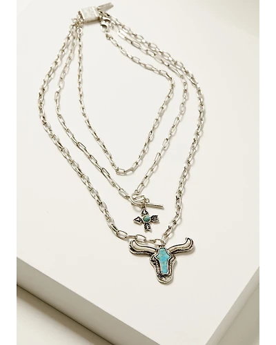 Idyllwind Women's Shenandoah Steerhead Necklace