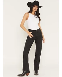 Wrangler Women's Mid Rise Wrancher Bootcut Stretch Denim Jeans