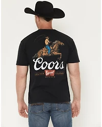 Coors Men's Cowboy Short Sleeve Graphic T-Shirt