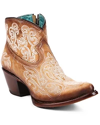 Corral Women's Glow the Dark Embroidered Western Booties - Round Toe