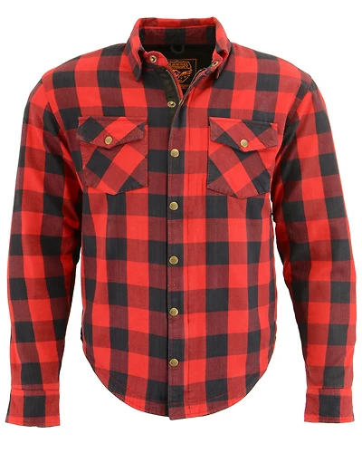 Milwaukee Performance Men's Aramid Checkered Flannel Biker Shirt - Big & Tall