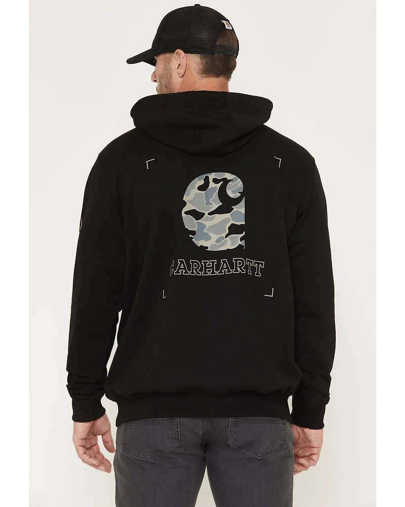 Carhartt Men's Loose Fit Midweight Camo Graphic Hooded Sweatshirt
