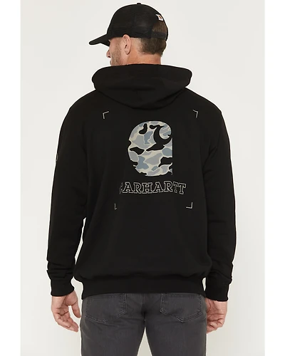 Carhartt Men's Loose Fit Midweight Camo Graphic Hooded Sweatshirt