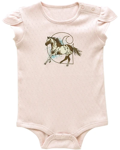 Carhartt Infant Girls' Horse Logo Short Sleeve Onesie