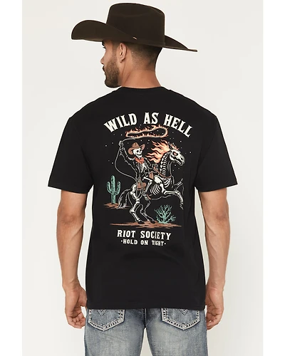 Riot Society Men's Wild As Hell Short Sleeve Graphic T-Shirt