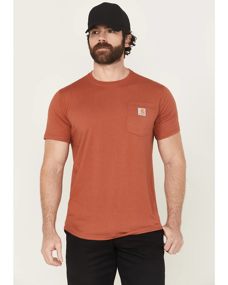 Carhartt Men's Force Relaxed Midweight Logo Pocket Short Sleeve Work T-Shirt