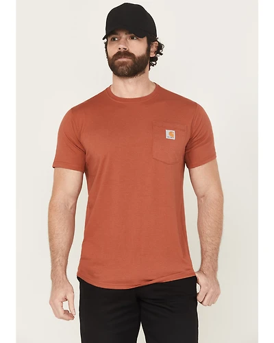 Carhartt Men's Force Relaxed Midweight Logo Pocket Short Sleeve Work T-Shirt