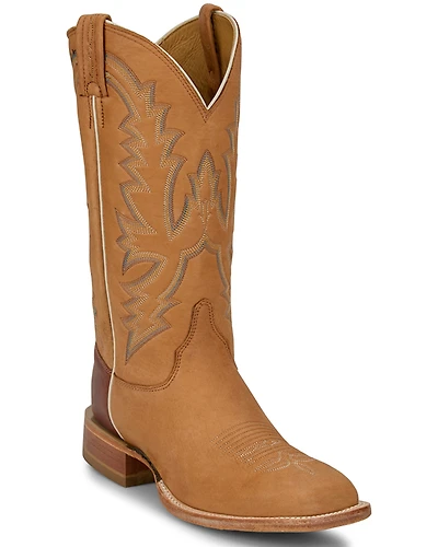 Justin Men's Boston Deer Tall Western Boots - Square Toe