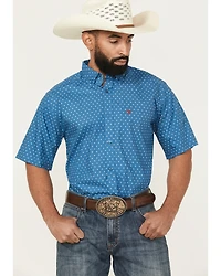 Ariat Men's Scott Geo Print Short Sleeve Button-Down Western Shirt