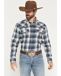Cody James Men's Rio Bravo Plaid Print Long Sleeve Flannel Shirt